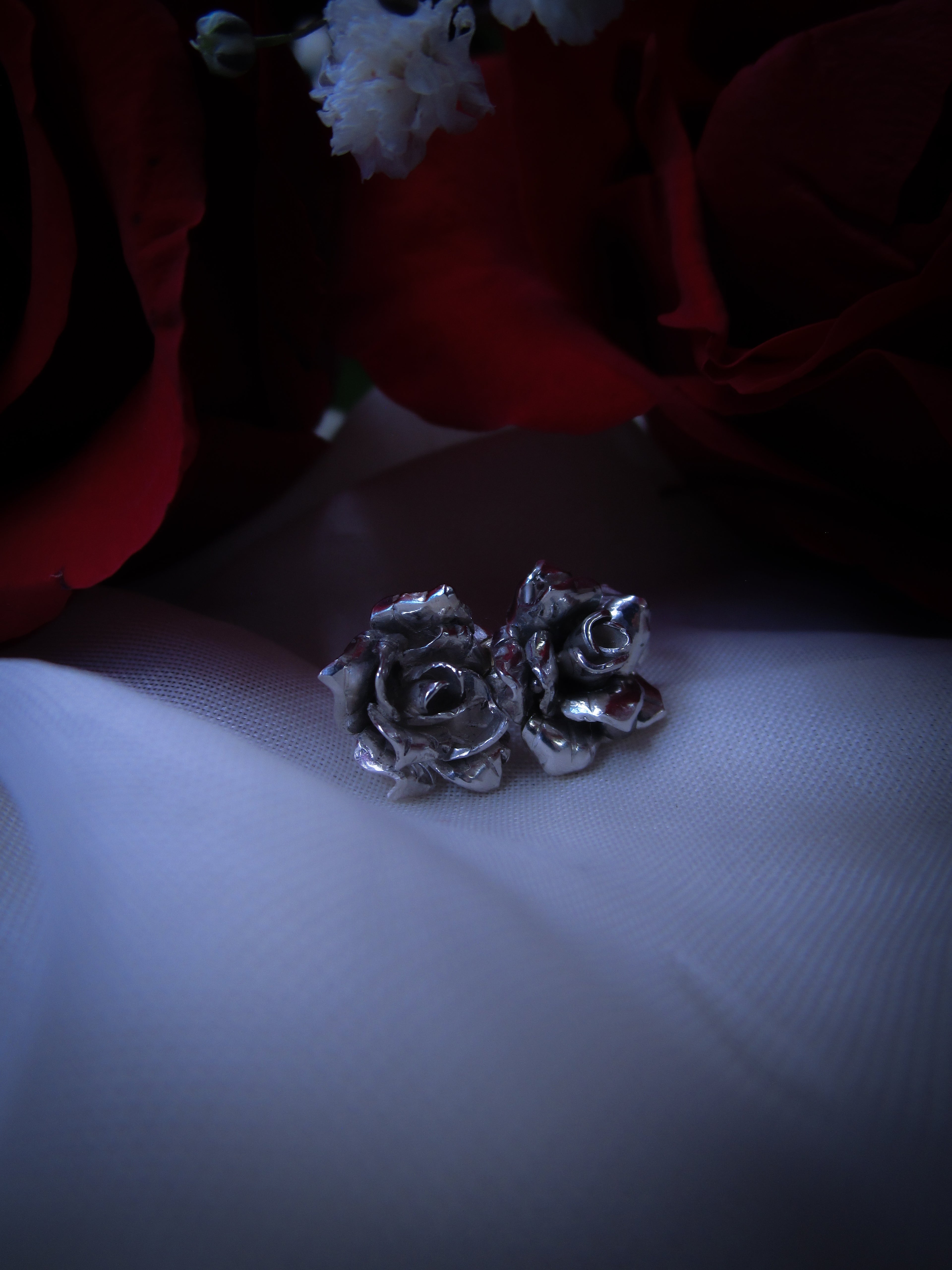 Orecchini a perno “La vie en Rose”